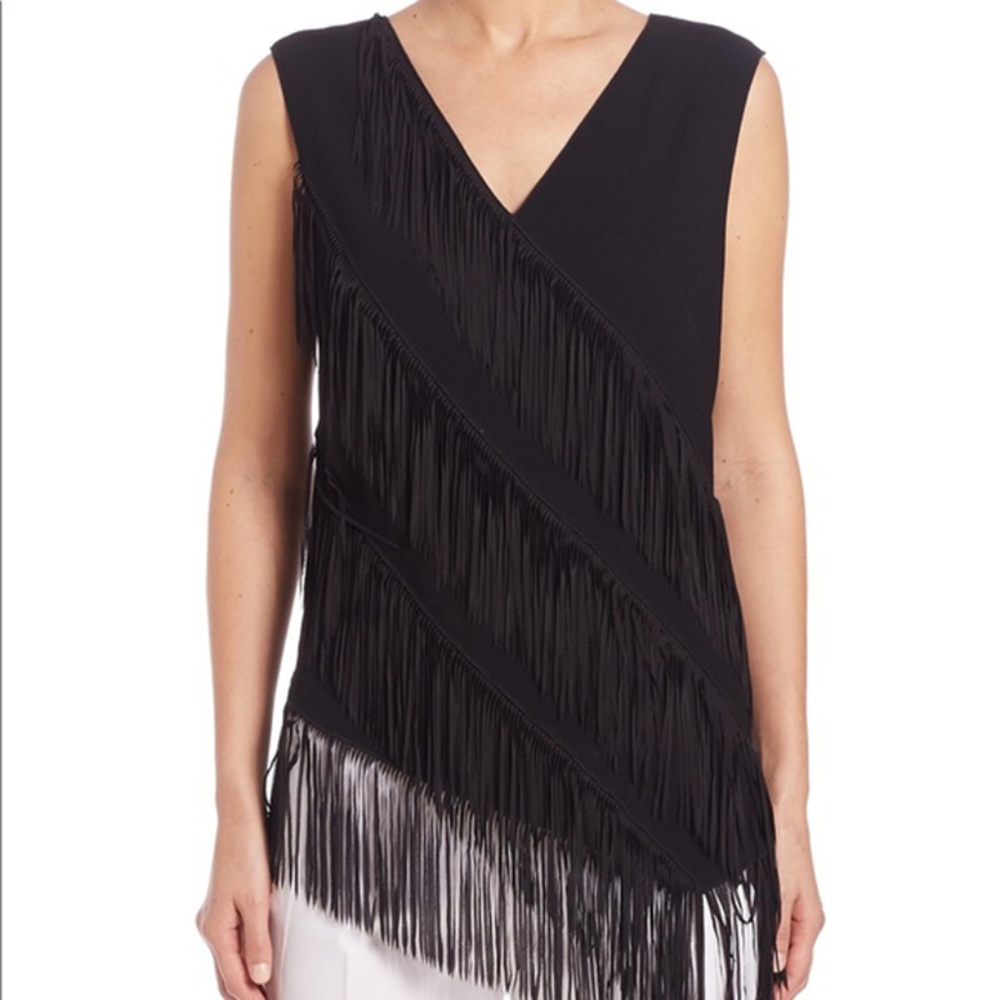 Elie Tahari Millie Fringe Top